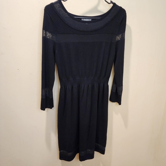 Neiman Marcus Black Semi-formal Short Black Dress with Mesh Detail size … - Picture 5 of 13